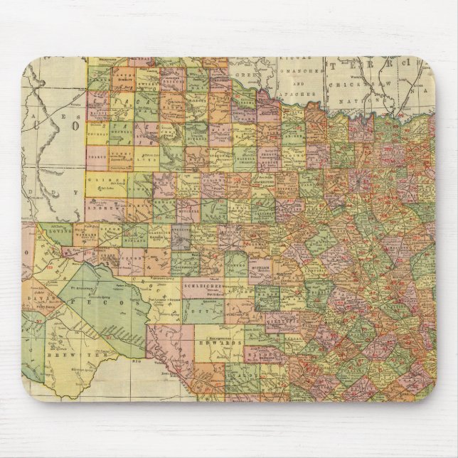 Texas by Rand McNally Mouse Pad (Front)
