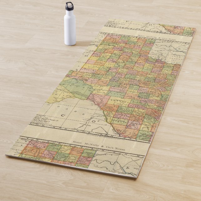 Texas by Rand McNally Yoga Mat (In Situ)