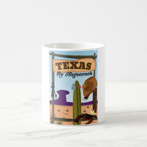 Texas By Stagecoach Coffee Mug