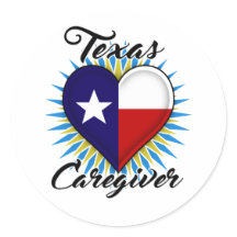 Texas Caregiver stickers