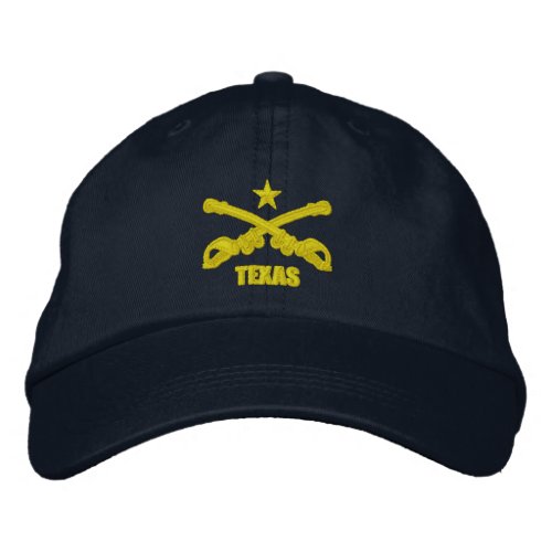Texas Cavalry Embroidered Embroidered Baseball Hat