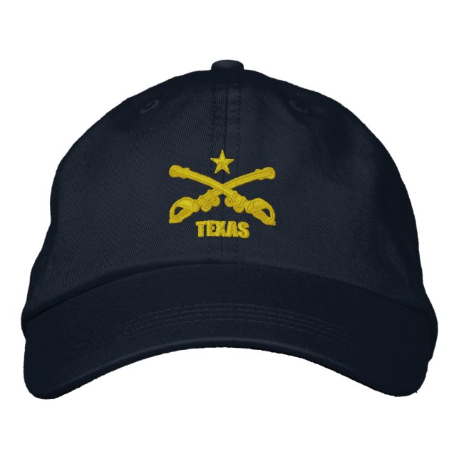 Texas Cavalry (Embroidered) Embroidered Baseball Hat (Front)