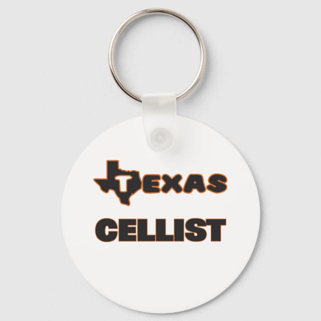 Texas Cellist Keychain (Front)