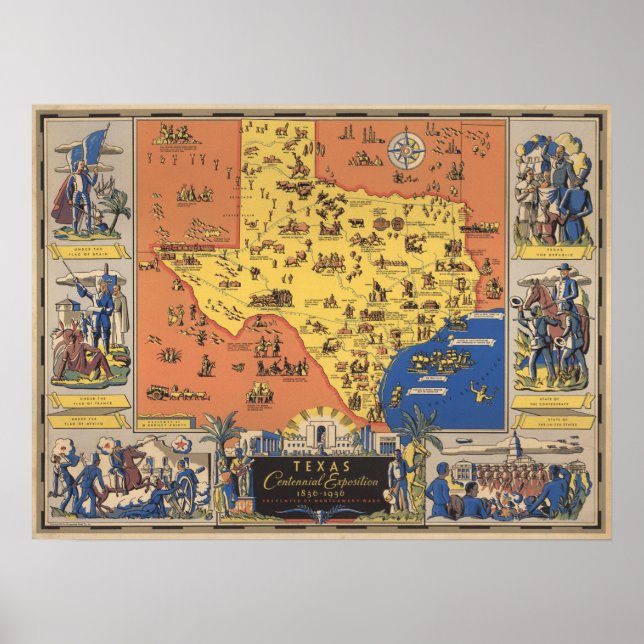 Texas Centennial Exposition Poster (Front)