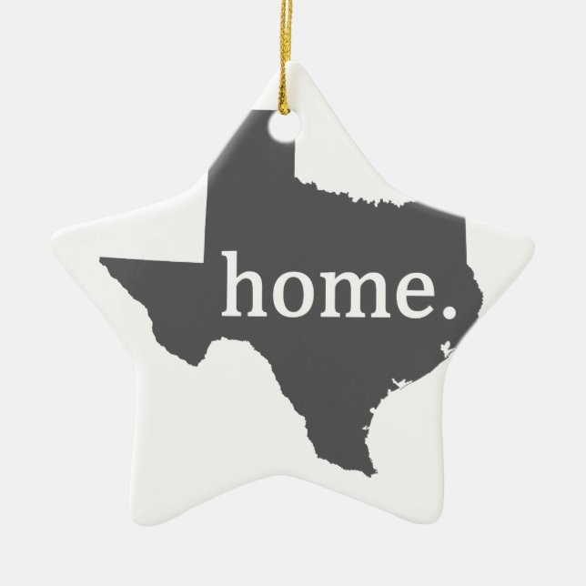 Texas Ceramic Ornament (Front)