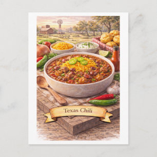 Texas Chili (American Food Series) Postcard