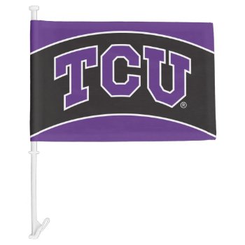 Texas Christian University Car Flag by tcuhornedfrogs at Zazzle