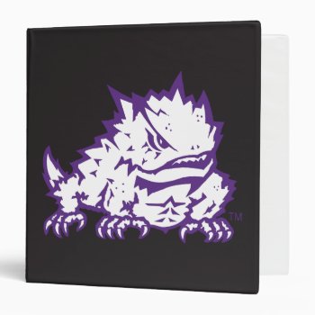 Texas Christian University Frog 3 Ring Binder by tcuhornedfrogs at Zazzle