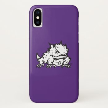 Texas Christian University Frog Iphone X Case by tcuhornedfrogs at Zazzle