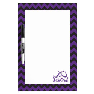 Texas Christian University Frog Chevron Dry-Erase Board