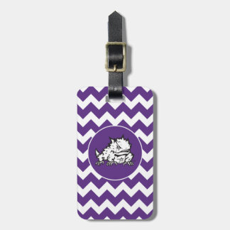 Texas Christian University Frog | Chevron Luggage Tag