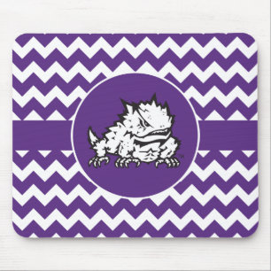 Texas Christian University Frog Chevron Mouse Pad