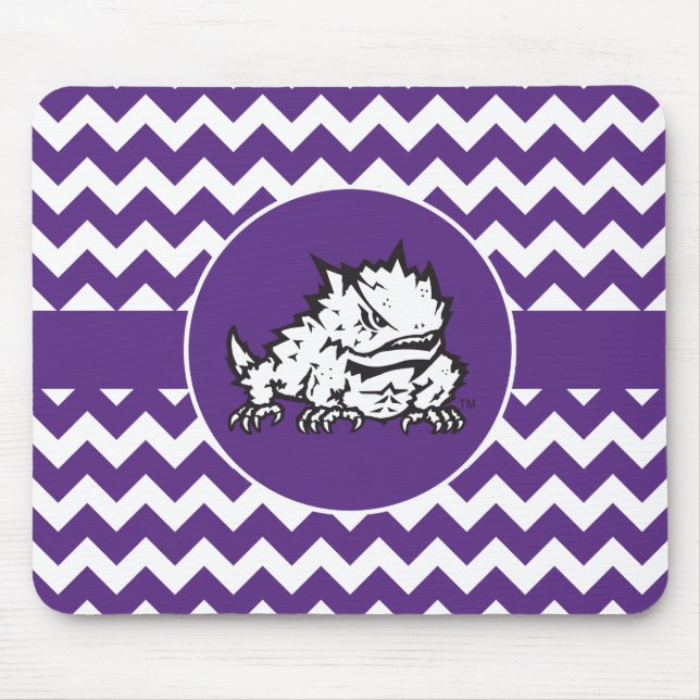 Texas Christian University Frog | Chevron Mouse Pad (Front)