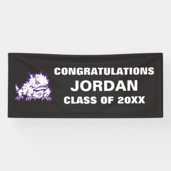 Texas Christian University Frog | Class Of Banner by tcuhornedfrogs at Zazzle
