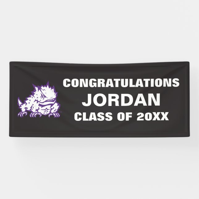 Texas Christian University Frog | Class Of Banner (Horizontal)
