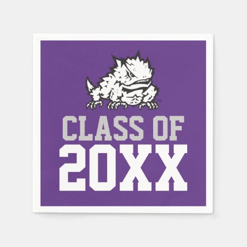 Texas Christian University Frog  Class Of Paper Napkins