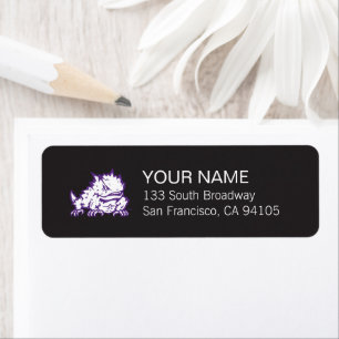 Texas Christian University Frog Label