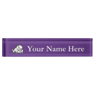Texas Christian University Frog Name Plate