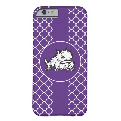 Texas Christian University Frog  Quatrefoil Barely There iPhone 6 Case
