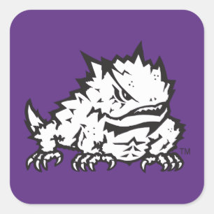 Texas Christian University Frog Square Sticker