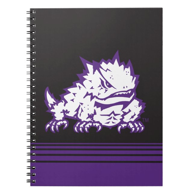 Texas Christian University Frog | Stripes Notebook (Front)