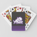 Texas Christian University Frog | Stripes Playing Cards at Zazzle