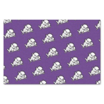 Texas Christian University Frog Tissue Paper by tcuhornedfrogs at Zazzle