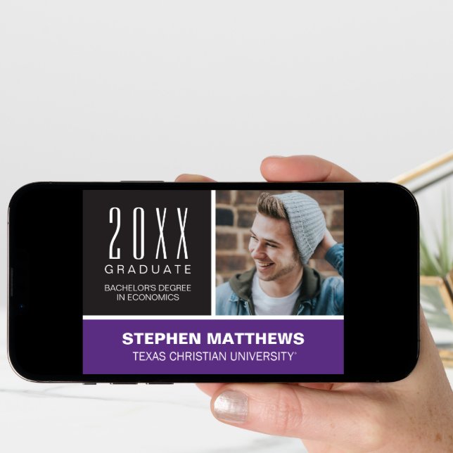 Texas Christian University Graduation Announcement (Front Digital)