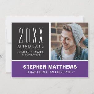 Texas Christian University Graduation Announcement