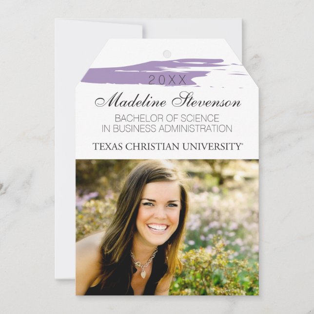 Texas Christian University Graduation Announcement (Front)