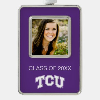 Texas Christian University Graduation Silver Plated Framed Ornament by tcuhornedfrogs at Zazzle