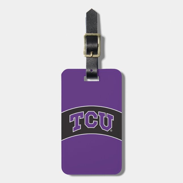 Texas Christian University Luggage Tag (Front Vertical)