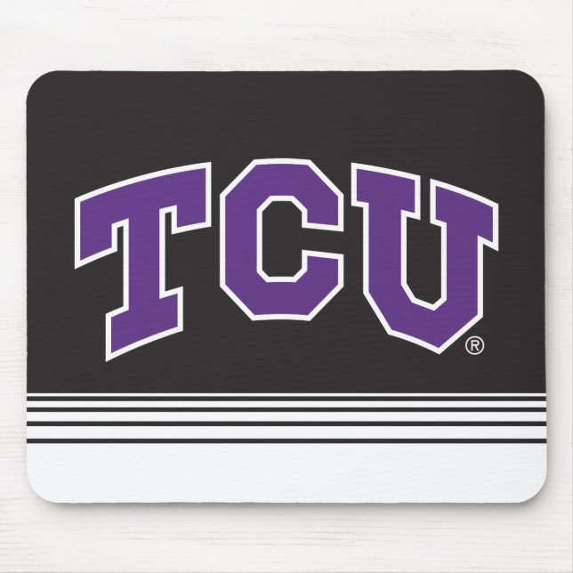 Texas Christian University | Stripes Mouse Pad (Front)