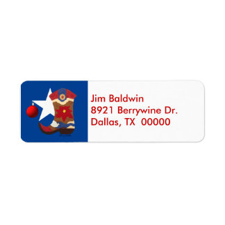 Texas Christmas Address Labels