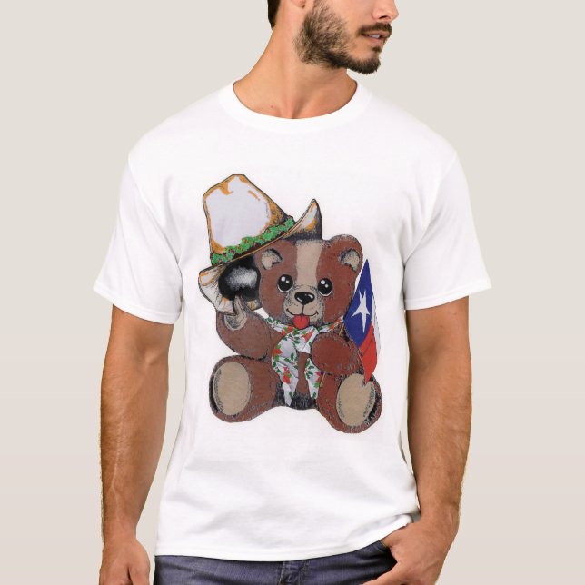 Texas Christmas Bear T-Shirt (Front)