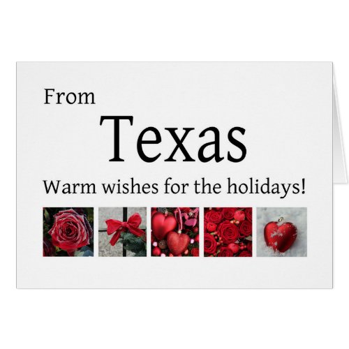 Texas  Christmas Card state specific