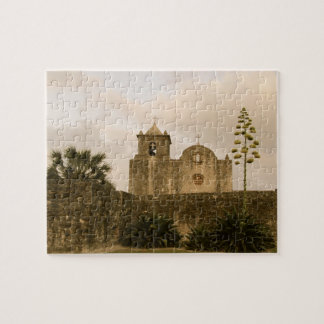Texas Church-Vintage/Sepia Jigsaw Puzzle