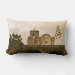 Texas Church-Vintage/sepia Lumbar Pillow