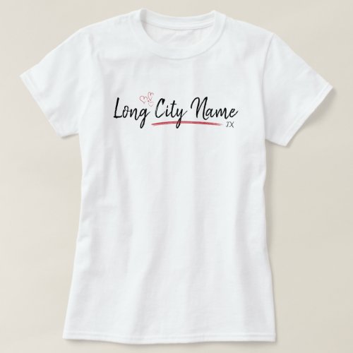 Texas City Love _ Long Name T_Shirt