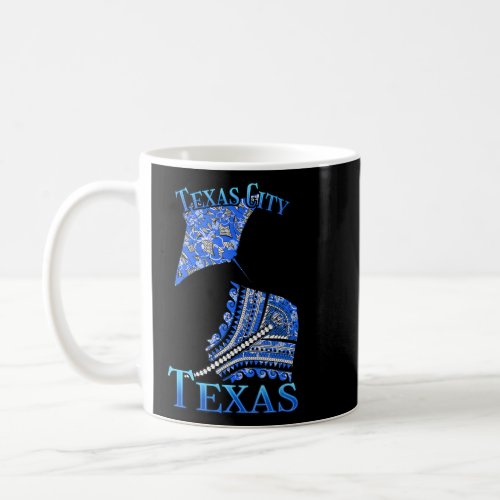 Texas City Texas Vacation Tribal Stingray  Coffee Mug