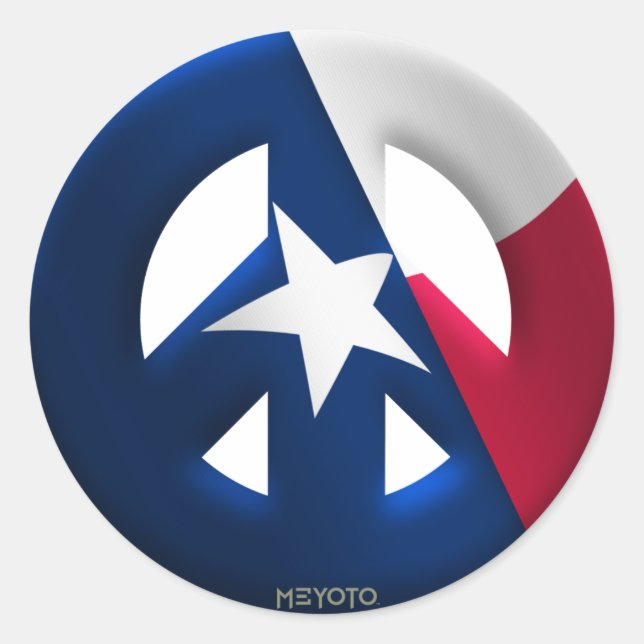 Texas Classic Round Sticker (Front)