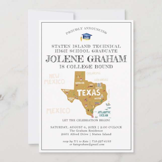 Texas | College Bound Graduation Party (Front)