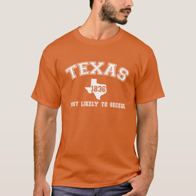 Texas College Print T-Shirt (Front)
