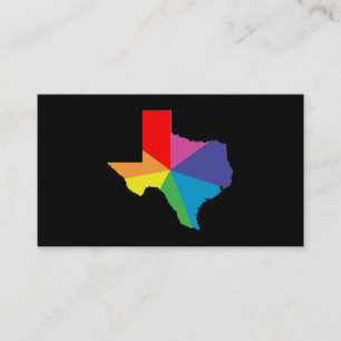 texas color burst business card
