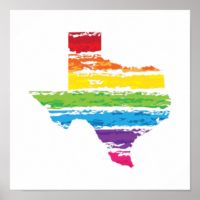 texas color strokes poster (Front)