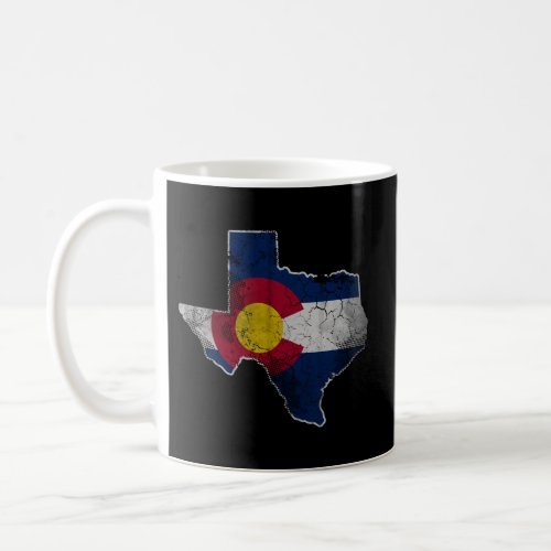 Texas Colorado Flag Transplant Coffee Mug
