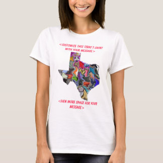 Texas Colorful Customizable T-Shirt - Customized