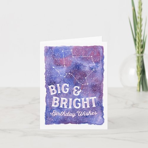 Texas Constellation Big and Bright Birthday Card
