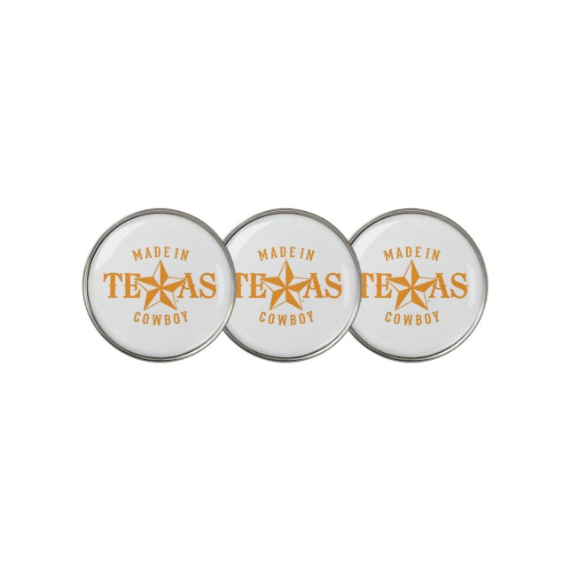 Texas Cowboy Golf Ball Marker (3 Up)