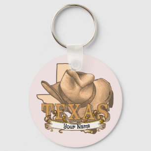 Texas Cowboy Keychain